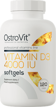 Витаминно-минеральный комплекс OstroVit Vitamin D3 4000 IU 120 капсул (5903933902524)