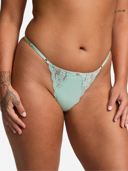 Трусики стринги женские Victoria's Secret 32661552 2XL Зеленые (1159852797)