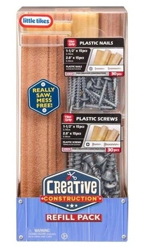 Набір пінистих блоків Little Tikes Creative Construction Wood Набір цвяхів і гвинтів (50743643927)