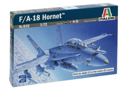 Збірна модель 1:72 сучасний винищувач-бомбардувальник F/A 18 WILD WEASEL C/D Italeri 0016