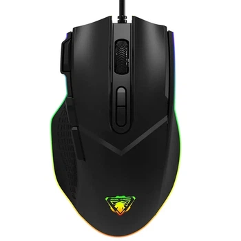 Миша дротова Jedel GM800 комп'ютерна з підсвіткою RGB на 8 кнопок для ПК/ноутбука USB 1200–7200DPI 1.5М ігрова для геймерів Чорний