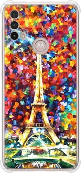 Чехол на Motorola E40 Париж "830sp-2660-70447"