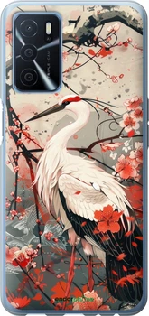 Чохол на Oppo A16 Лелека у цвіті сакури "6109u-2469-70447"