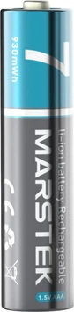Аккумуляторные батарейки Marstek 7018С AAA 250mAh/3.7V/930mWh с разъемом USB Type-C 4 шт (7018С)