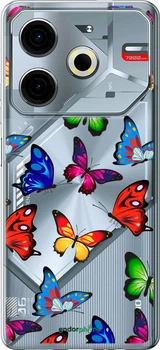 Чохол на Tecno POVA 6 Neo Барвисті метелики "4761u-3753-70447"