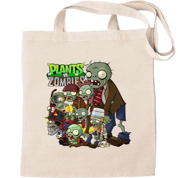Еко-Сумка для шопінгу Plants vs zombies 7 Бежевий