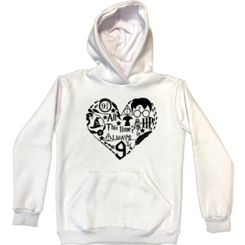 Худі Преміум Унісекс Love harry potter 2XL Білий Без утеплювача