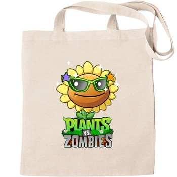 Еко-Сумка для шопінгу Plants vs zombies 3 Бежевий