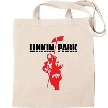 Еко-Сумка для шопінгу Linkin park logo 2 Бежевий