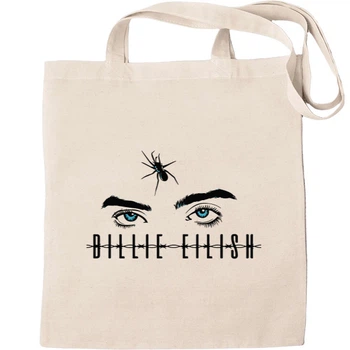 Еко-Сумка для шопінгу Billie eilish eyes Бежевий