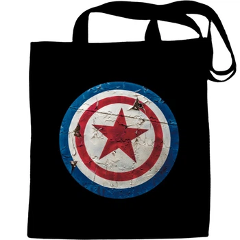 Еко-Сумка для шопінгу Captain america 1 Чорний