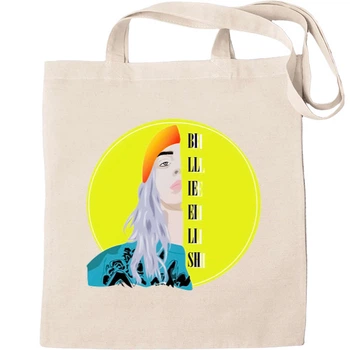Еко-Сумка для шопінгу Billie eilish art 2 Бежевий