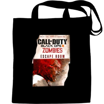 Еко-Сумка для шопінгу Call of duty black ops 3 zombies 4 Чорний