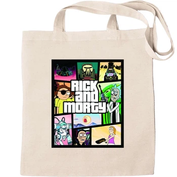 Еко-Сумка для шопінгу Rick and morty gta Бежевий