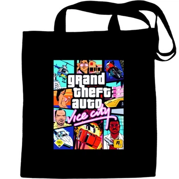 Еко-Сумка для шопінгу Gta vice city 1 Чорний