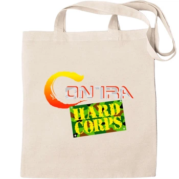 Еко-Сумка для шопінгу Contra: hard corps logo Бежевий