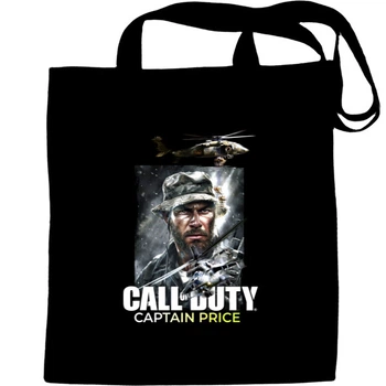 Еко-Сумка для шопінгу Call of duty капітан прайс Чорний