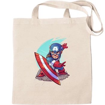 Еко-Сумка для шопінгу Captain america Бежевий