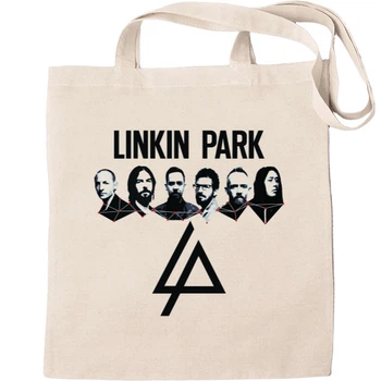 Еко-Сумка для шопінгу Linkin park 3 Бежевий