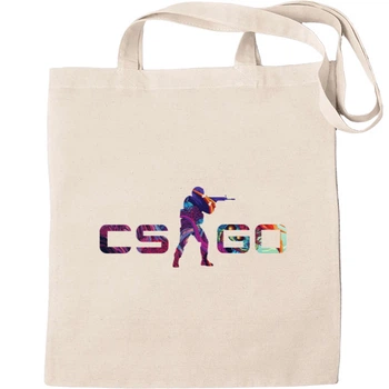 Еко-Сумка для шопінгу Monster skin cs go Бежевий