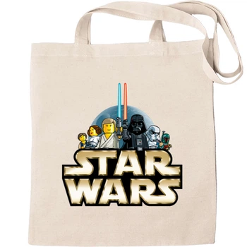 Еко-Сумка для шопінгу Lego star wars Бежевий