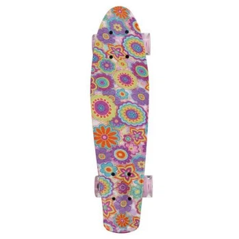 Скейт Penny Board Profi МS 0749-13 колеса с подсветкой 56×14 см Pink-orange