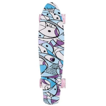 Скейт Penny Board Profi МS 0749-13 колеса с подсветкой 56×14 см Blue-pink