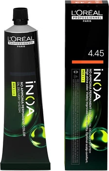 Farba do włosów L'Oreal Professionnel Inoa Permanent Color bez amoniaku 4.45 60 g (3474637133597)