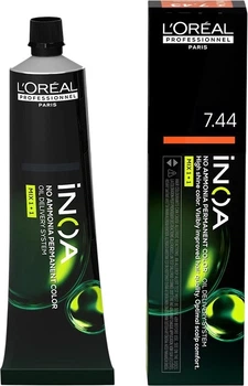 Farba do włosów L'Oreal Professionnel Inoa Permanent Color bez amoniaku 7.44 60 g (3474637133252)