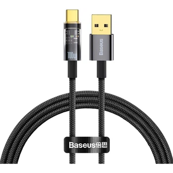 Кабель Baseus Explorer Series Auto Power-Off USB-С 1m Black (CATS000201) [95484]