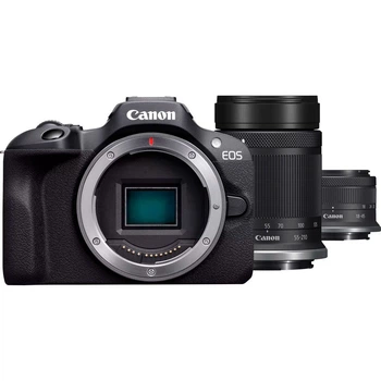 Беззеркальный фотоаппарат Canon EOS R100 Kit RF-S 18-45mm + RF-S 55-210mm IS STM (6052C036) [88959]