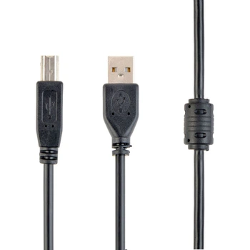 Кабель Cablexpert USB 2.0 AM/BM 4.5m Black (CCF-USB2-AMBM-15) [119049]