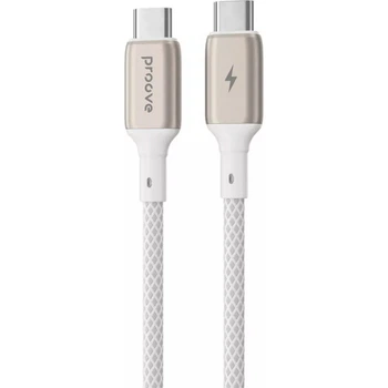 Кабель Proove Dense Metal USB-С to USB-С 60W 1m White (CCDM60002202) [133320]