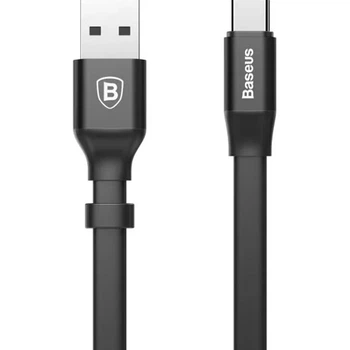 Кабель Baseus Nimble Portable USB to Type-C 0,23m (CATMBJ-01) Black [111360]