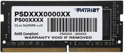Оперативна память Patriot Signature Line SODIMM DDR4-3200 8192MB PC4-25600 (PSD48G320082S)