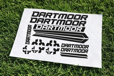 Наклейки DARTMOOR Дартмур на раму велосипеда. Длина 35см . Цвет черный глянец