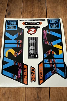Наклейки ROCK SHOX LYRIK на вилку велосипеда. Ламіновані