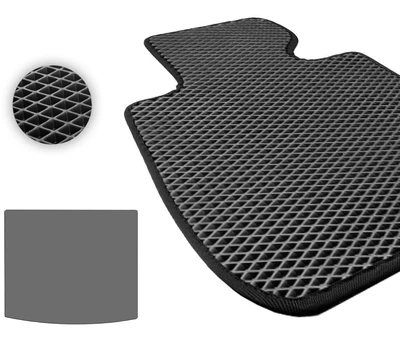 Eva килимки Pro-Eco Black для Seat Ateca (mkI)(без дворівневої підлоги)(верхній)(багажник) 2016→ (PE 6090050)