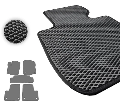 Eva килимки Pro-Eco Black для Mercedes-Benz GL/GLS-Class (X166) 2013-2019 / M/GLE-Class (W166) 2011-2019 (1-2 ряд) (PE 6007348)