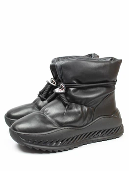 Жіночі шкіряні угги It-girl YD-9905-17-black 37р-24см Чорний (2000000501185)