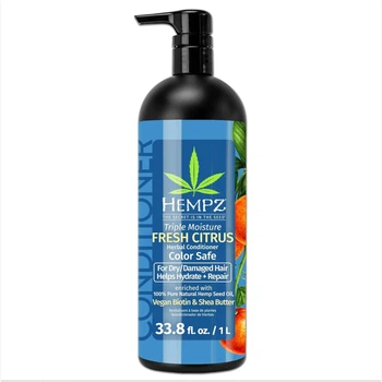 Кондиционер для сухих и ослабленных волос тройное увлажнение Triple Moisture Fresh Citrus Herbal Conditioner Hempz 1000 мл
