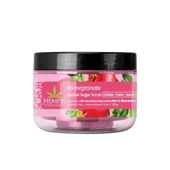 Сахарный скраб для тела гранат Pomegranate Herbal Sugar Scrub Hempz 176 г
