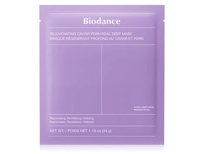 Омолаживающая гидрогелевая маска для лица с экстрактом икры Biodance Rejuvenating Caviar PDRN Real Deep Mask (8809891184606)