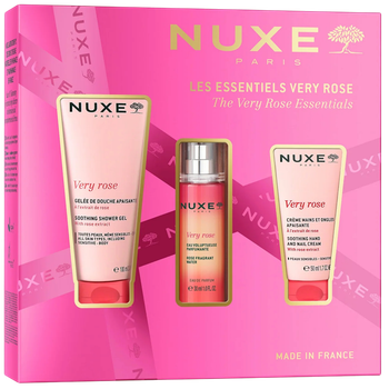 Zestaw Nuxe Very Rose Set żel pod prysznic 100 ml + Woda zapachowa 30 ml + Krem do rąk i paznokci 50 ml (3264680044830)