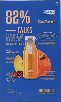 Веганська тканинна маска MISSHA Vegan Skin Fitness Mask 27 g