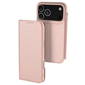 Чохол книжка на Apple iPhone 17 Pro Max / для айфон 17 про макс штучна шкіра Rose Gold