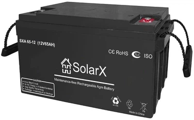 Акумуляторна батарея SolarX SXA 65-12