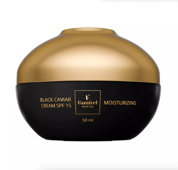 Увлажняющий крем для лица с экстрактом черной икры Famirel Black Caviar Moisturizing Cream SPF 15 50 мл