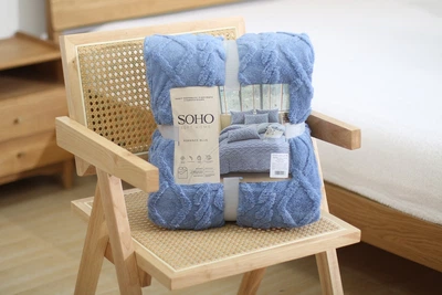 Текстиль для дому SOHO Наб. Ковдра 200*220 см+2 нав. 50*70 см Romance Blue