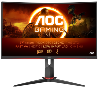 Монітор AOC C27G2Z3/BK 27" Full HD VA 280 Гц